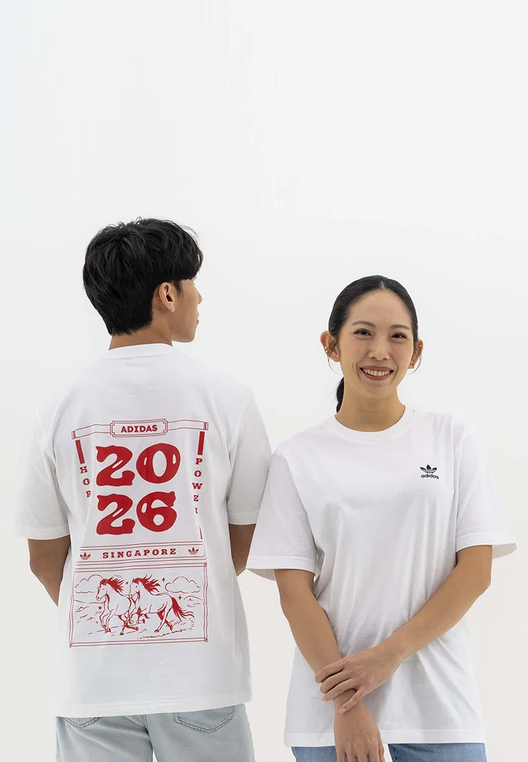 Футболка, календарь Year Of The Horse женская Adidas, белый — фото 3