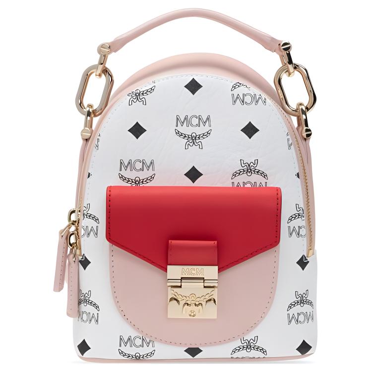 

MCM Мини-рюкзак из коровьей кожи Patricia, женский, белый