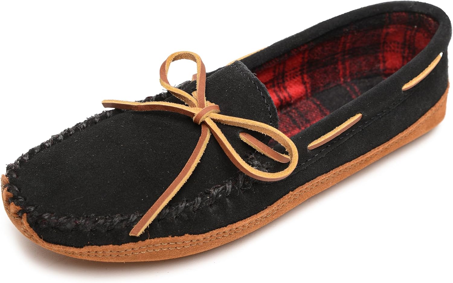 

Мужские флисовые тапочки с двумя подошвами Minnetonka, черный