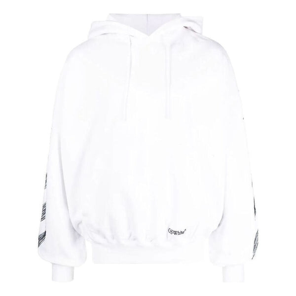 

Толстовка embroidery hoodie 'white' Off-White, белый
