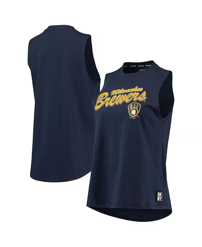 

Женская темно-синяя майка Milwaukee Brewers Marcie Dkny