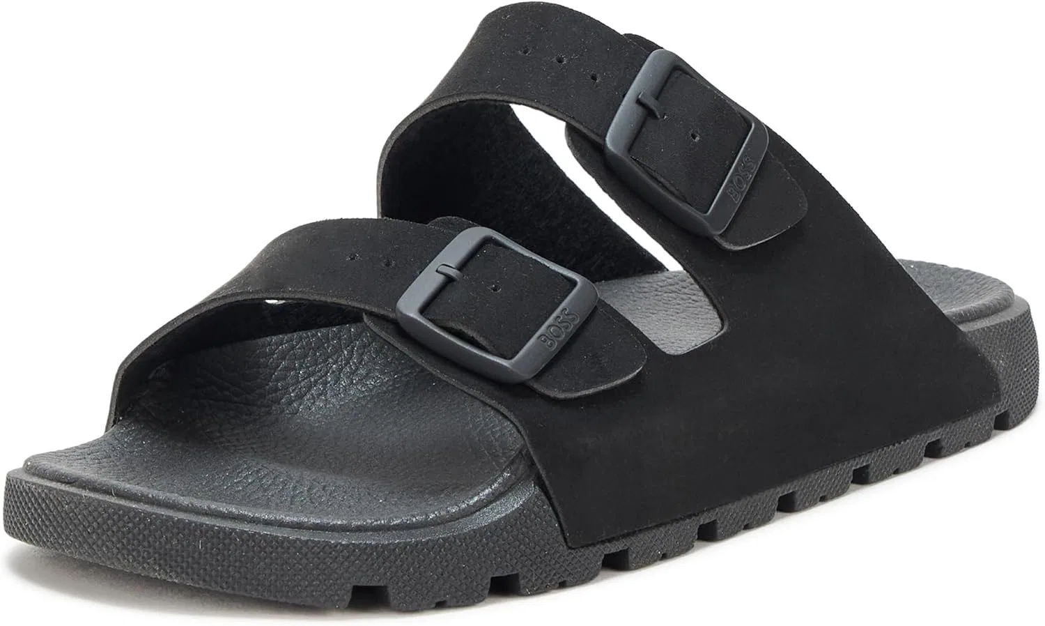 Сандалии с двумя ремешками BOSS, Black Cream
