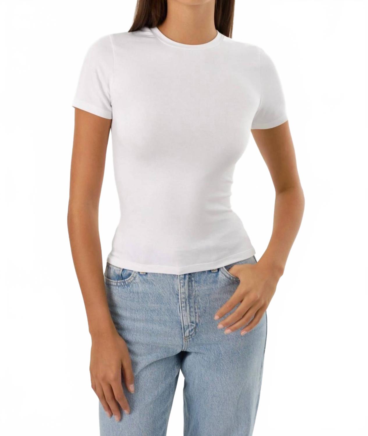 

Мужская футболка Moa Jersey с круглым вырезом в белом цвете Lamarque