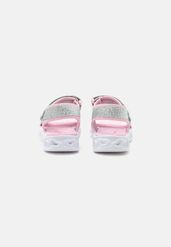 Сандалии heart lights, серебристые с блестками/розовые Skechers, Silver-Coloured Sparkle/Pink — фото 3