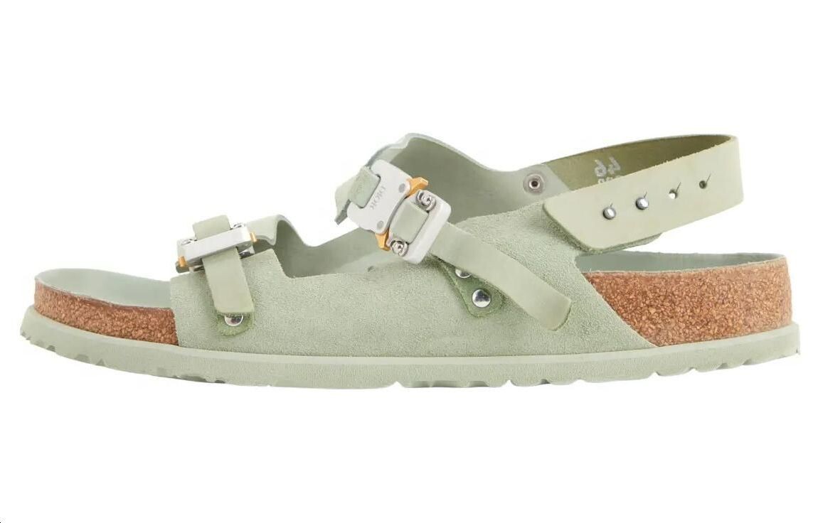 Birkenstock Sandale Milano Пастельно-зеленый нубук из телячьей кожи Dior
