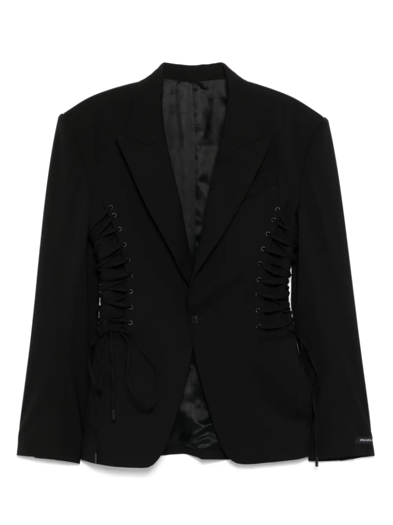 

Блейзер со шнуровкой Mugler, черный