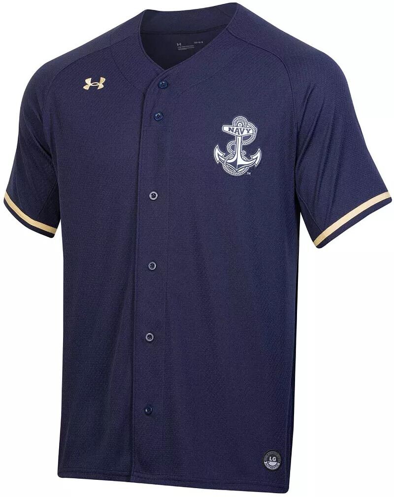 

Мужская темно-синяя бейсбольная майка Under Armour Midshipmen Navy Replica