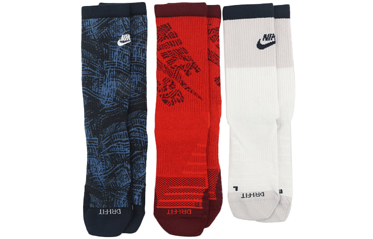 Носки Nike Sports Breathable Running Contrasting Colors 1 3 Pairs Socks CK6570-902, разноцветный — фото 2