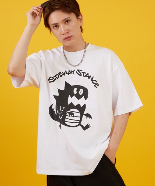 

Футболка с короткими рукавами и графическим принтом Sideway Stance, белая