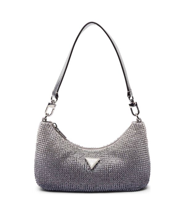 

Сумка через плечо зеленая Guess, серебряный