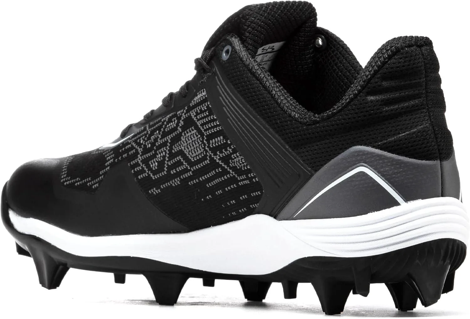 Мужские бутсы Boombah Viper Pureknit с литой подошвой - Status - Разные цвета - Разные размеры, черный — фото 4