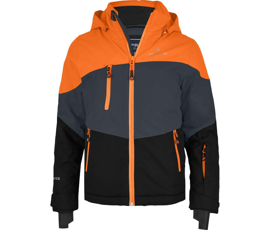 

BERGSON Детская горнолыжная куртка, очень широкая, для ещё большего удовольствия от катания на снегу! Серая