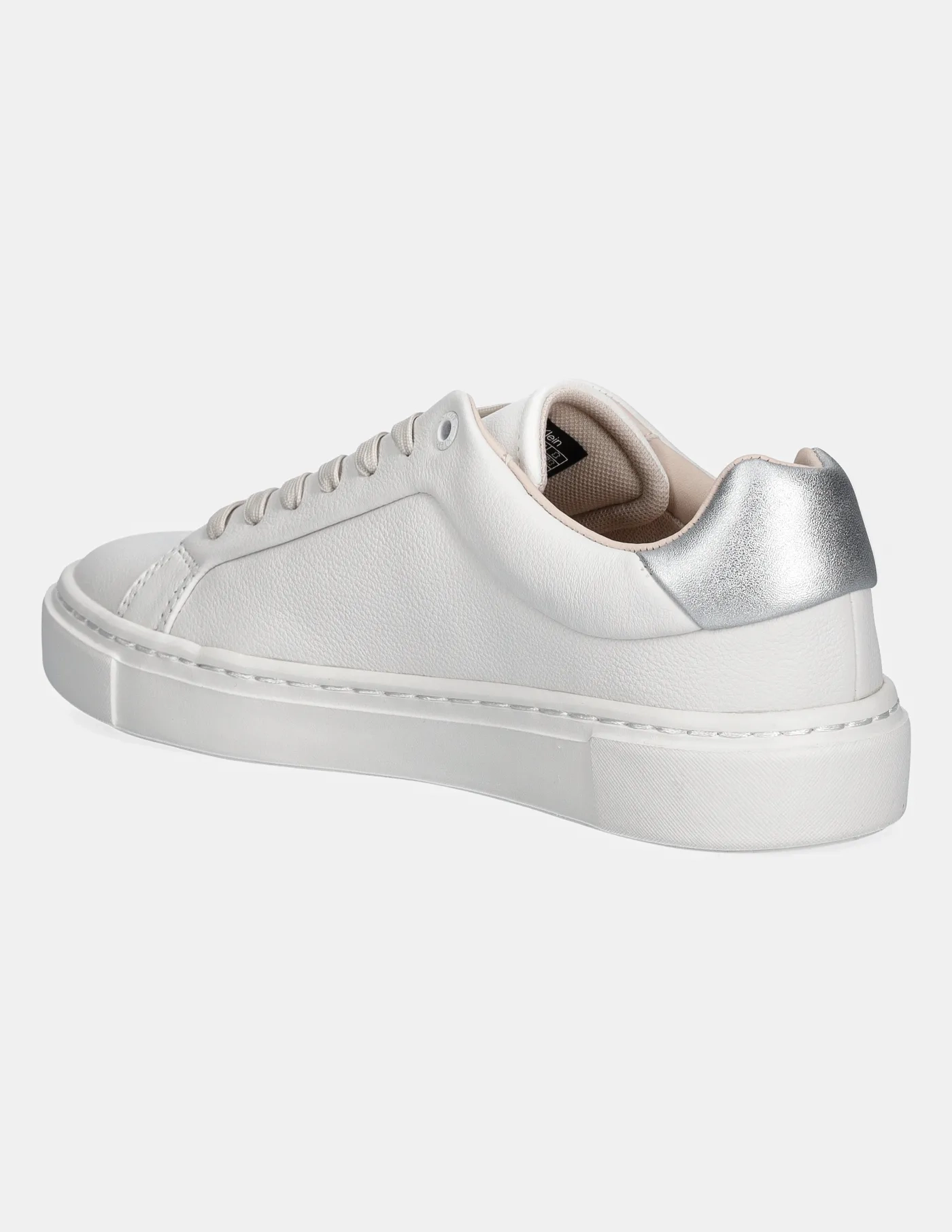 Кожаные кроссовки CUPSOLE LACE UP W/ML - LTH Calvin Klein, белый — фото 4