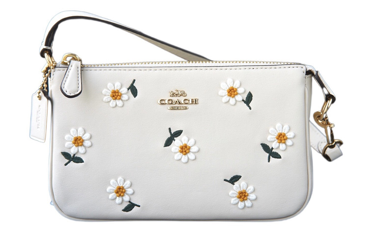 

COACH Нолита кожаная сумочка через плечо клатч женская белая
