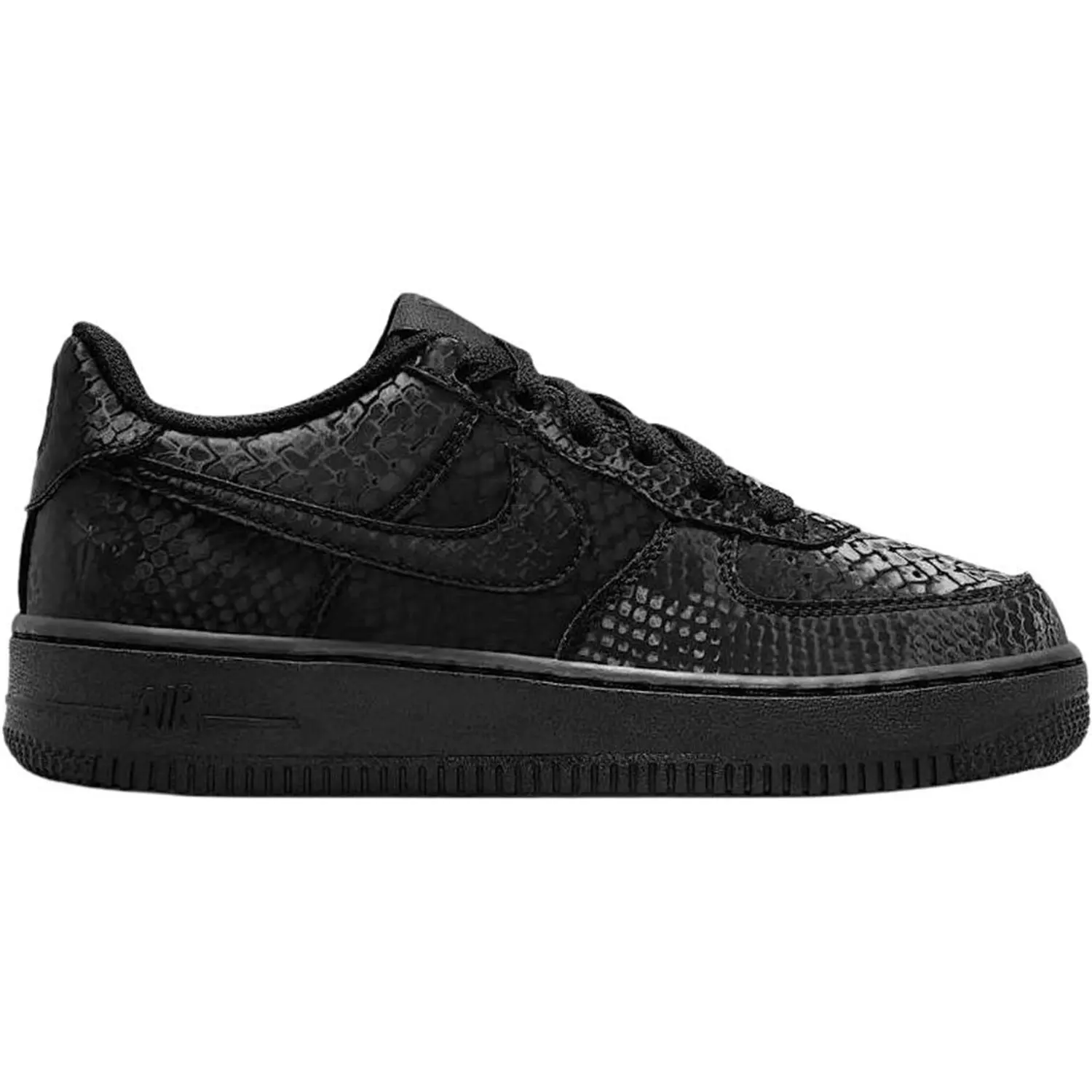 Nike Air Force 1 Low top детские скейтбординг кроссовки Black для подростков — фото 3