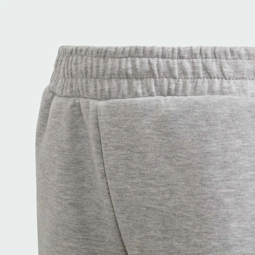 Adidas Детские вязаные спортивные штаны для детей от 3 до 7 лет, размер Medium, серо-черный меланж — фото 4