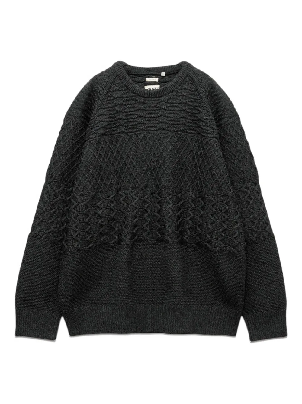 

Фактурный свитер с круглым вырезом Nanamica, черный