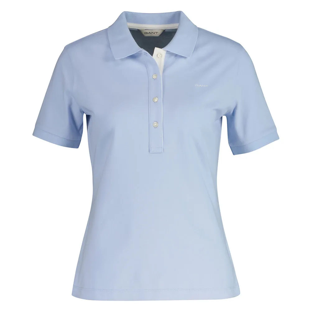 

Поло с коротким рукавом Gant Contrast Collar, синий