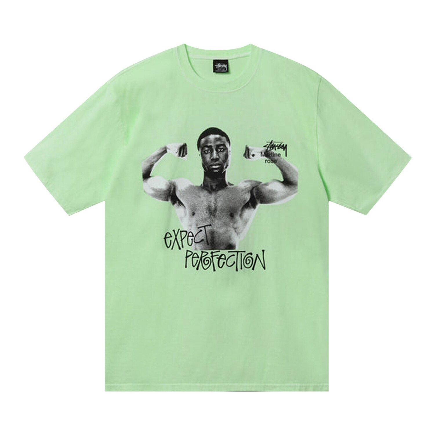 

Футболка Stussy x Martine Rose Stand Firm, окрашенная в пигмент, Патина