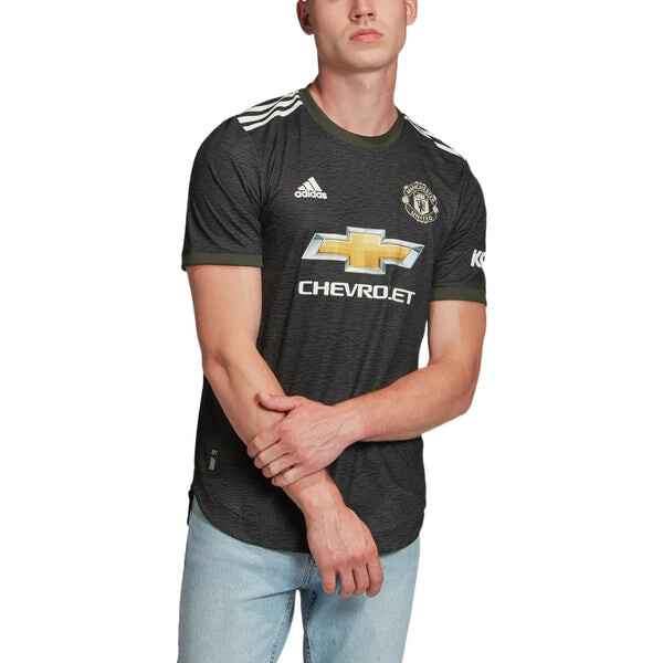 Футболка manchester united 20 21 выездная подлинная футболка Adidas, зеленый — фото 3
