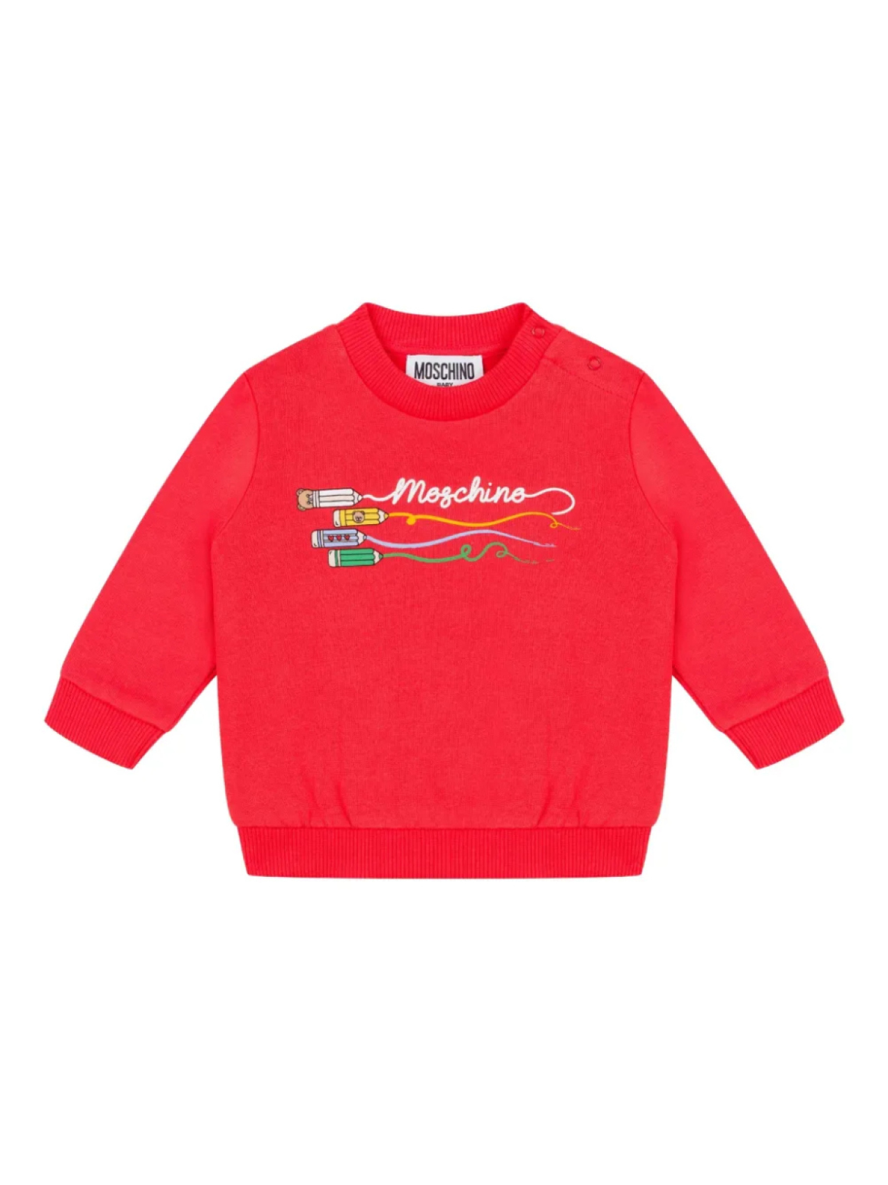 

Свитер с логотипом Moschino Kids, красный