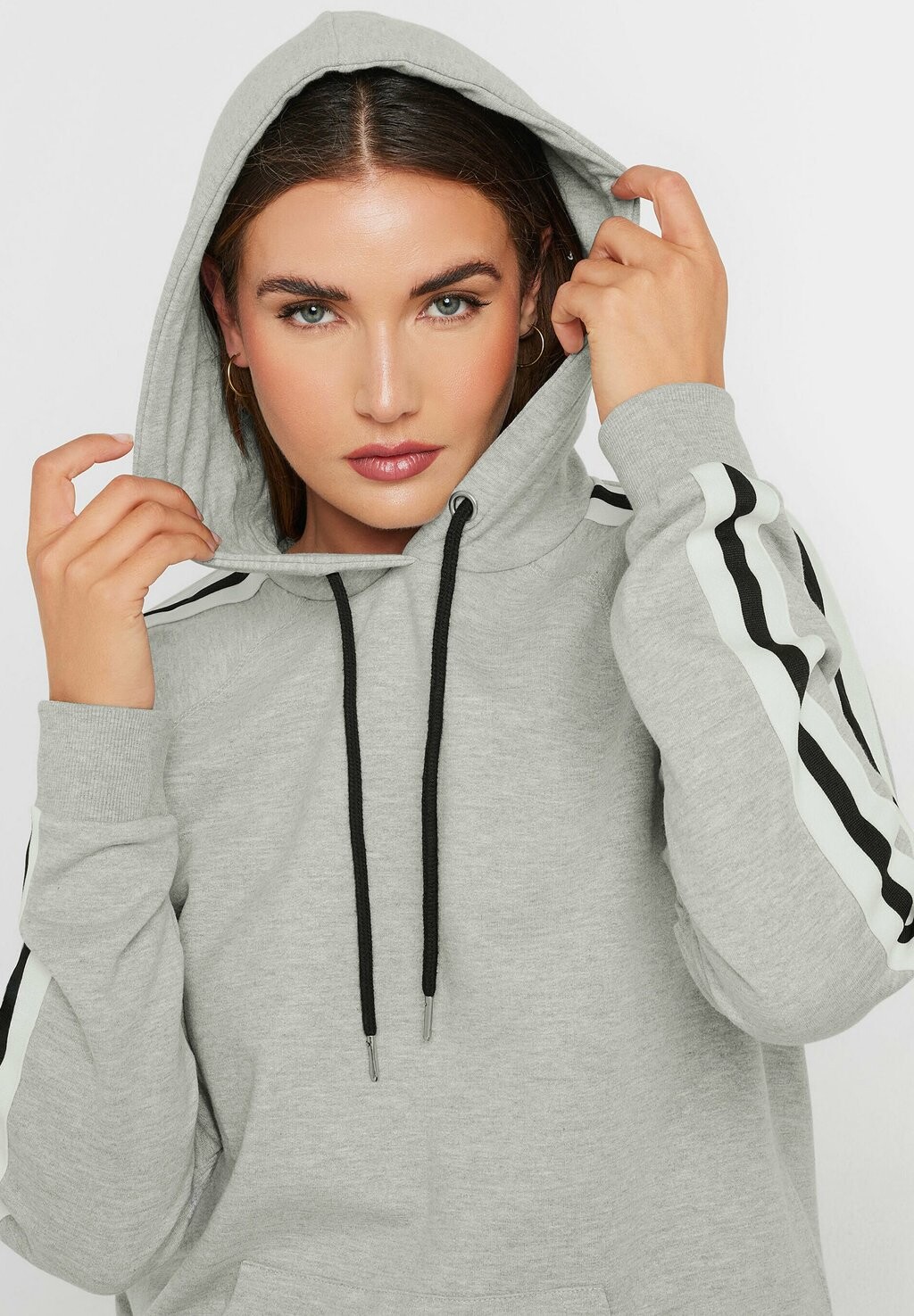 

Толстовка с капюшоном CONTRAST STRIPE Long Tall Sally, серый