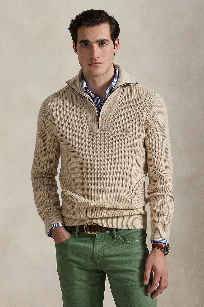 

Шерстяной свитер Polo Ralph Lauren, бежевый