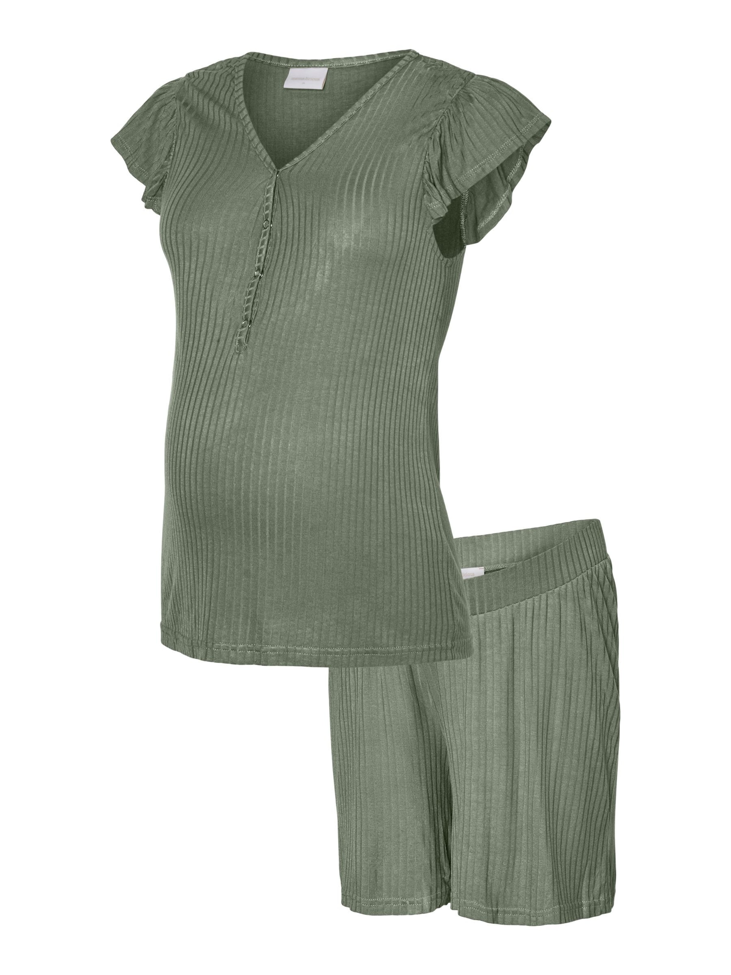 

MAMALICIOUS Короткий пижамный комплект в зеленом цвете