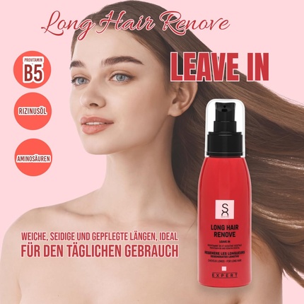 Средство для ухода за волосами Expert Long Hair Renove Leave-In с провитамином B5, аминокислотами и касторовым маслом — фото 3