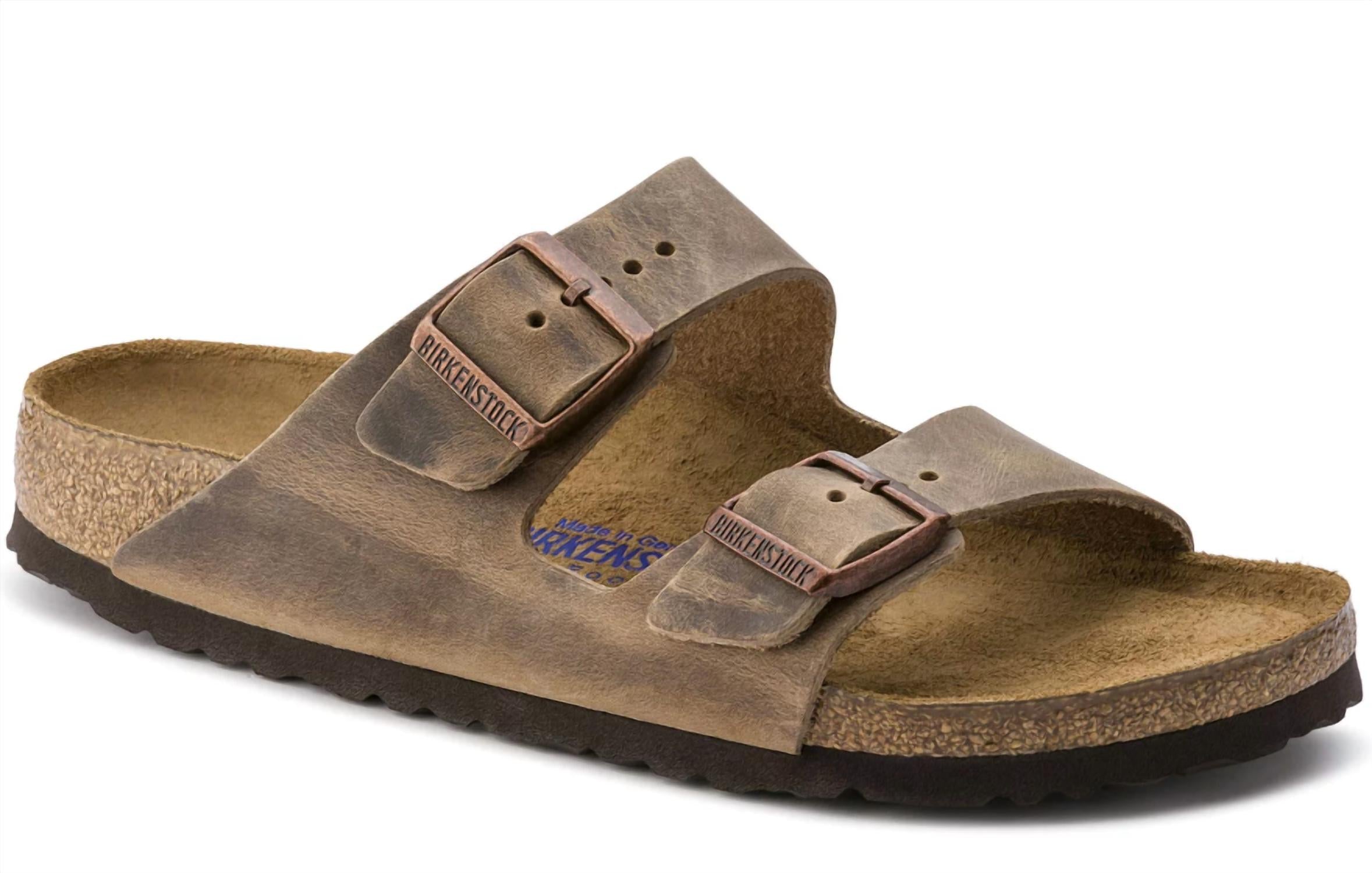 

Мужские сандалии-шлепанцы Arizona Soft Foot Bed Birkenstock, tobacco