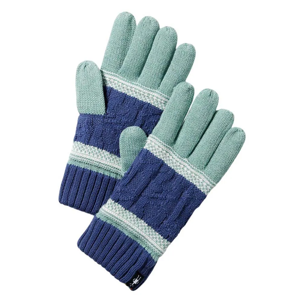 

Перчатки Smartwool Popcorn Cable, синий