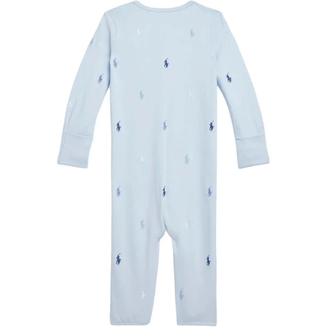 Пижама для младенцев и малышей One Piece Polo Ralph Lauren, Beryl Blue — фото 4