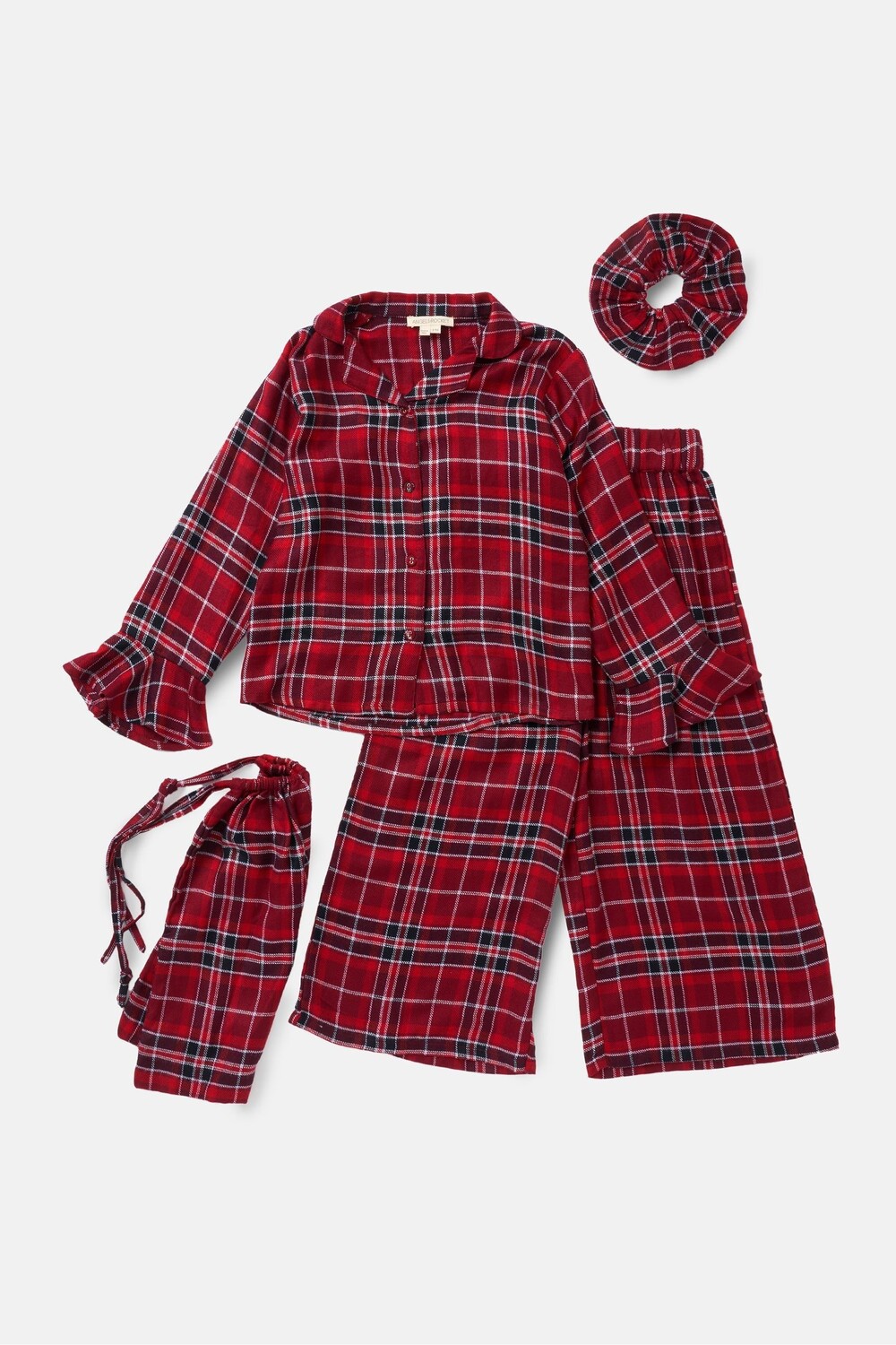 

Подарочный набор из пижамы в клетку Zara Angel & Rocket, красный