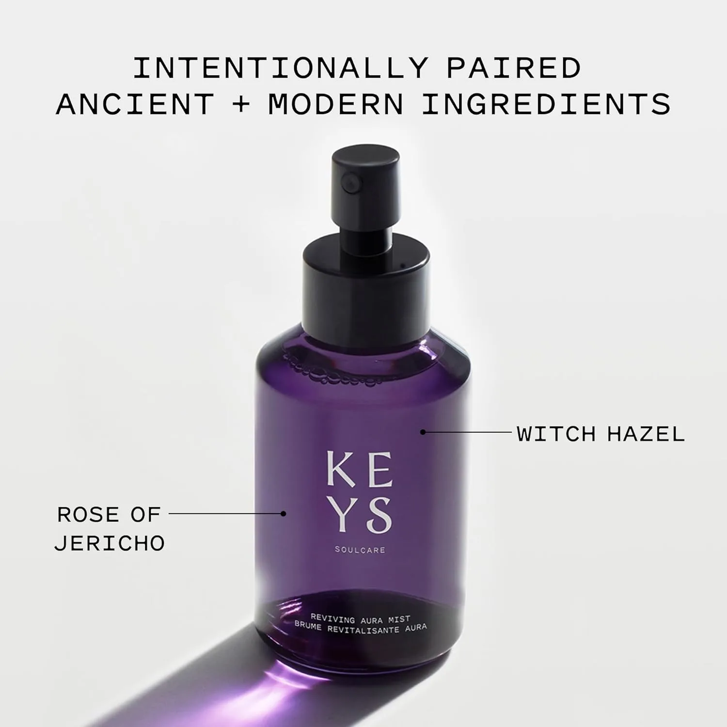 Спрей для лица Keys Soulcare Reviving Aura Mist: восстанавливающий, тонизирующий, освежающий и обновляющий, веганский, не тестируется на животных, аромат розы, 100 мл. — фото 2