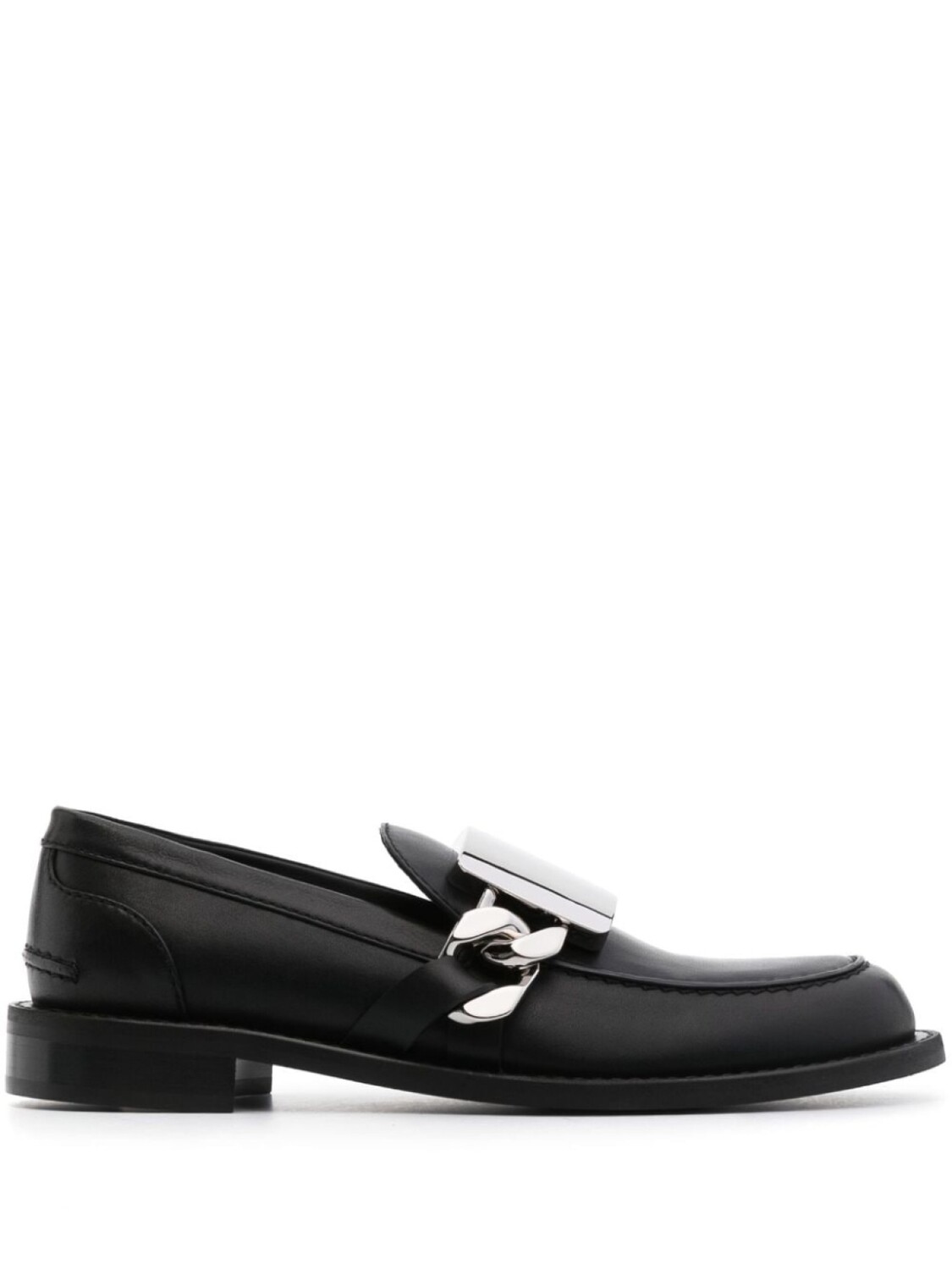 JW Anderson лоферы с гравировкой логотипа, черный
