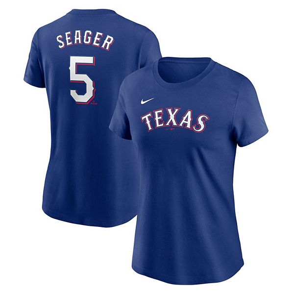 Футболка Texas Rangers с именем и номером Corey Seager Nike