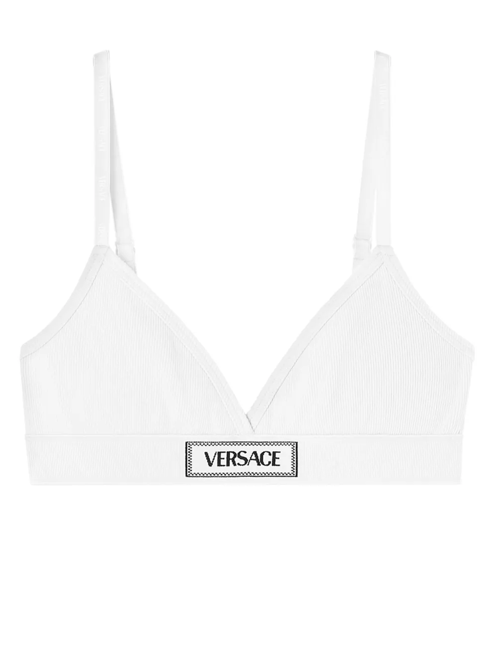 

Бюстгальтер с нашивкой-логотипом VERSACE, белый