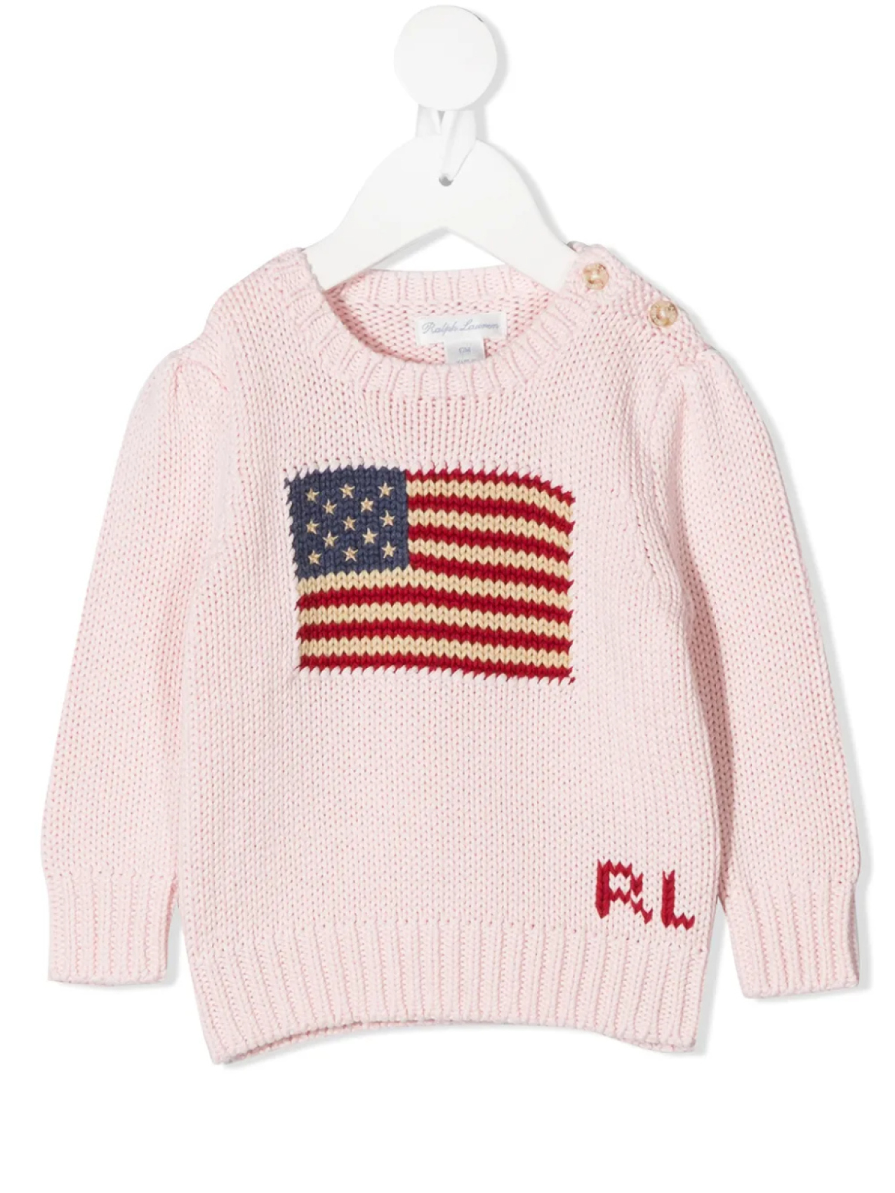 

POLO RALPH LAUREN KIDS джемпер American Flag, розовый