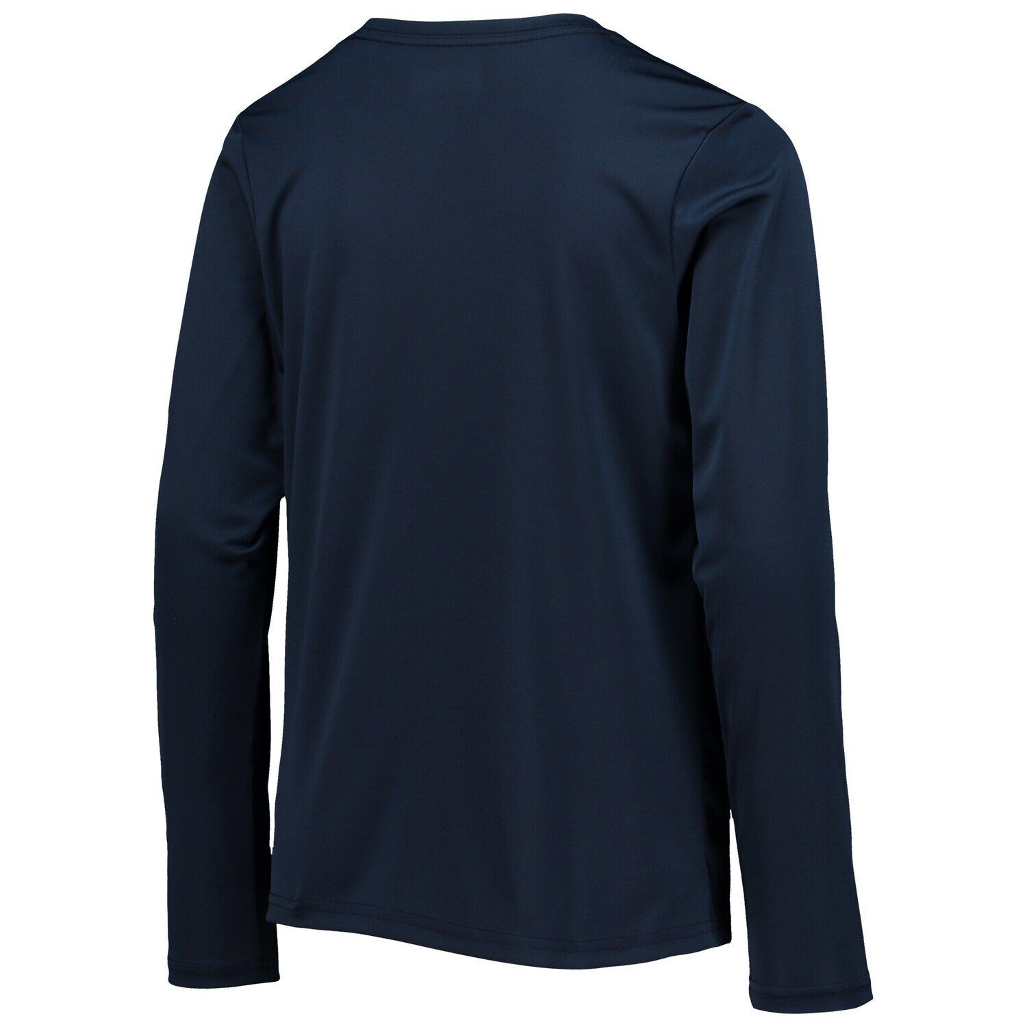Молодежная футболка Columbia Navy/White Dallas Cowboys Terminal Tackle Omni-Shade с длинными рукавами Unbranded — фото 3