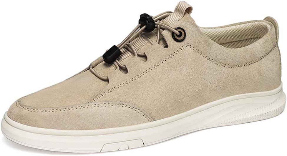 

Мужские кожаные кроссовки LLTMALL, противоскользящие для бега, винтажные повседневные туфли, бежевый