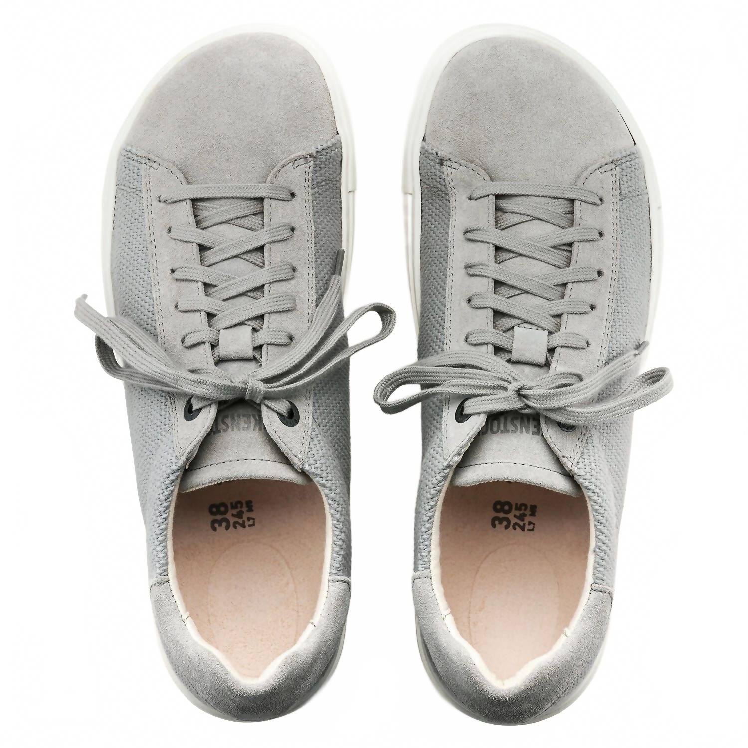 Женские кроссовки Bend Low из замши и ткани в сером цвете Whale Grey Birkenstock — фото 4