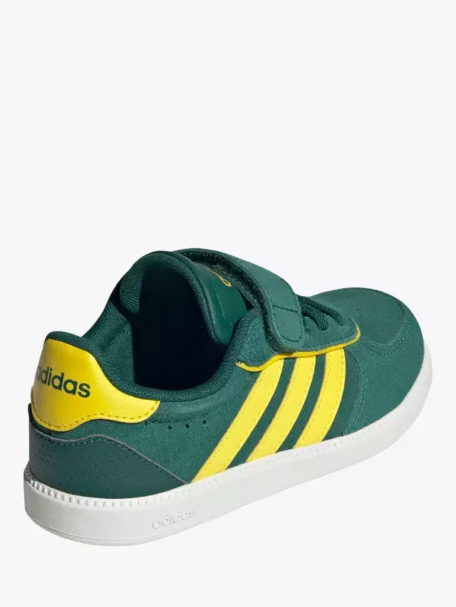 Детские кроссовки Breaknet Sleek из смесовой кожи, зеленые adidas — фото 3