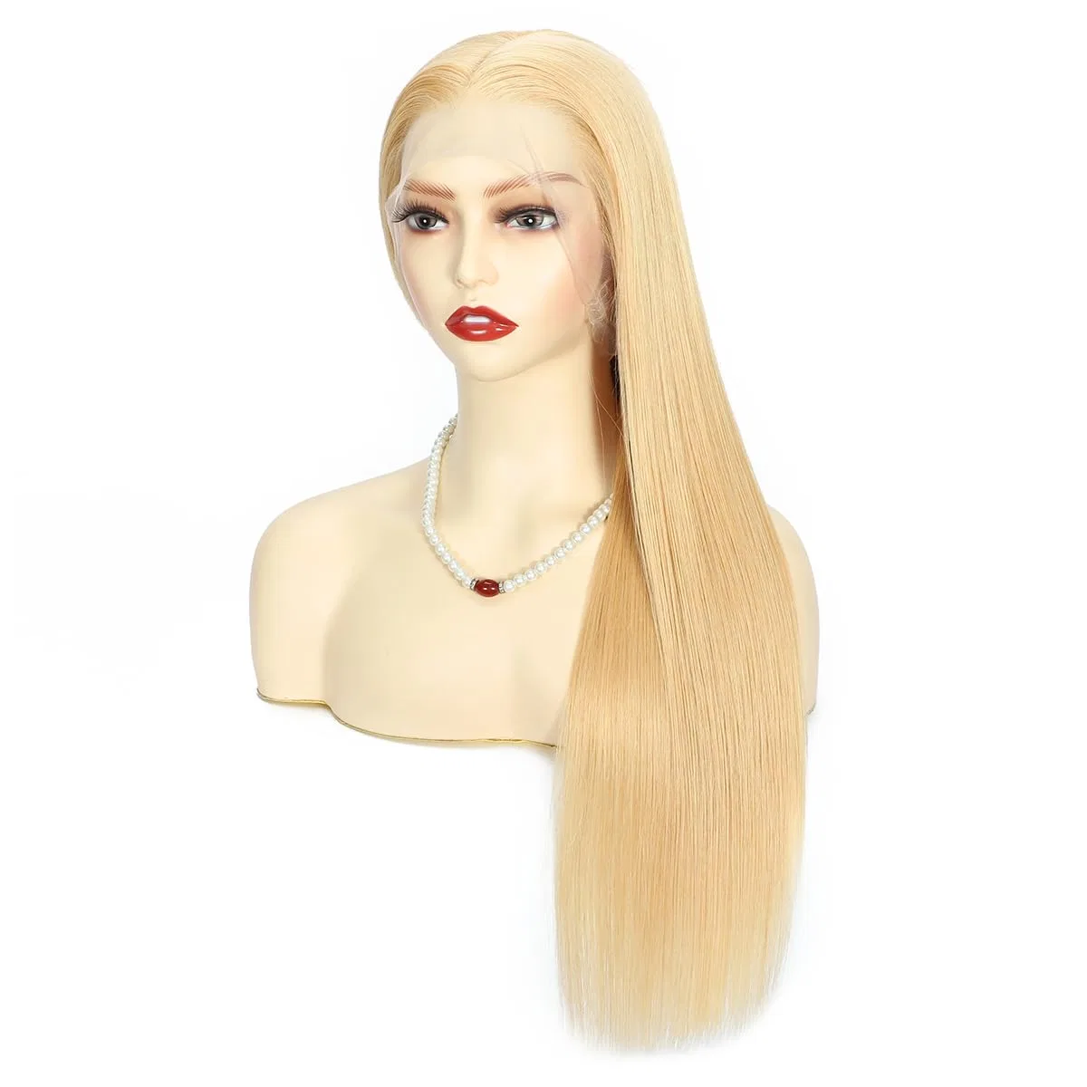Женский парик из натуральных волос Glueless Blonde Remy Hair Full Lace Wig, 14 дюймов Larafona, 27 — фото 4