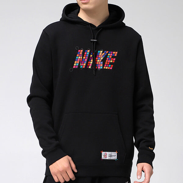 Толстовка Nike As Sportswear CNY Chinese New Year Po 'Black', черный — фото 3