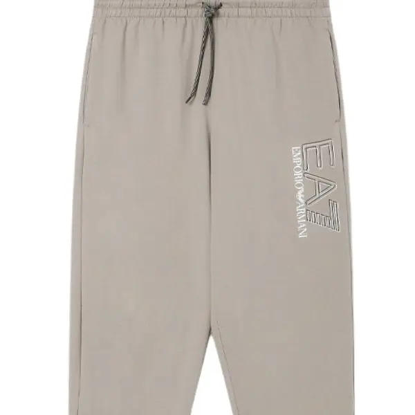 Вязаные спортивные штаны EA7 SS26 для мужчин Emporio Armani, светлый коричневый — фото 3