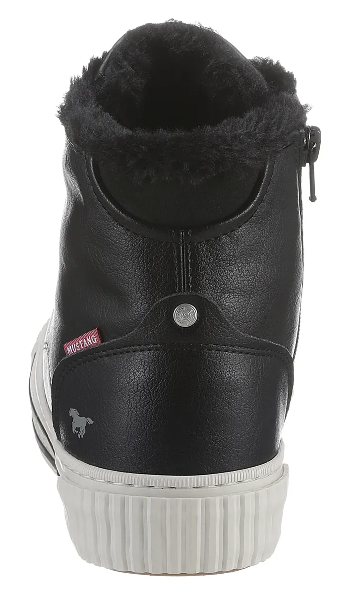 Зимние ботинки Mustang Shoes на платформе, черный — фото 3