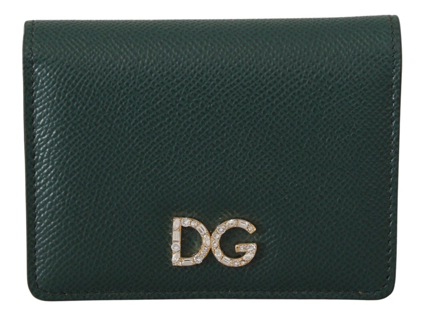 

Элегантный зеленый кожаный континентальный кошелек Dolce & Gabbana