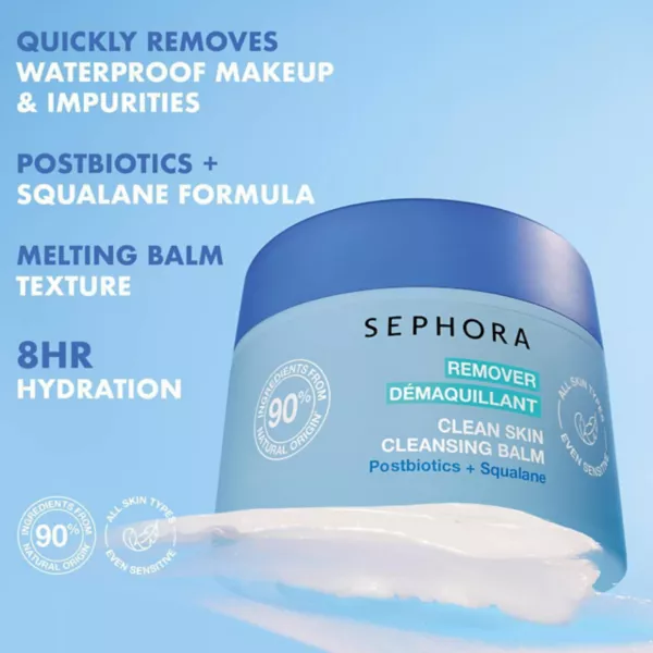 Очищающий бальзам для чистой кожи с постбиотиками + сквалан Sephora Collection — фото 3