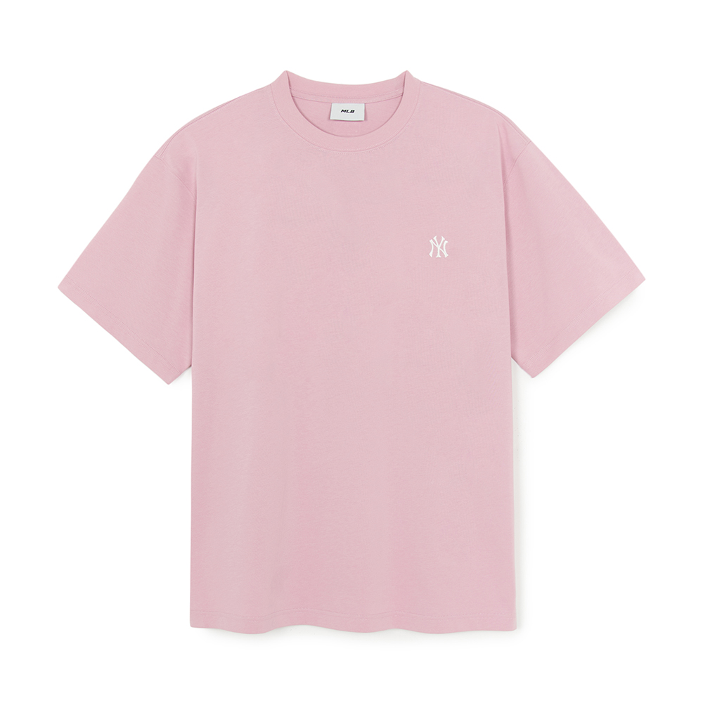 

MLB Футболка New York Yankees Basic Collection SS25 Unisex Heather Gray Pink