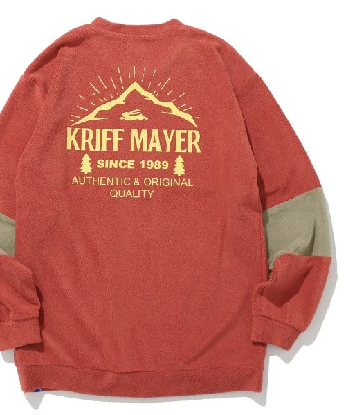 Свитшот с удлинённым рукавом KRIFF MAYER, полиэстер, кирпичный
